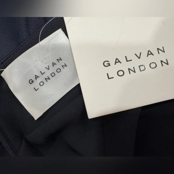 GALVAN London Prism Pinstripe Cutout Thigh-Slit Maxi Dress - Picture 11 of 14